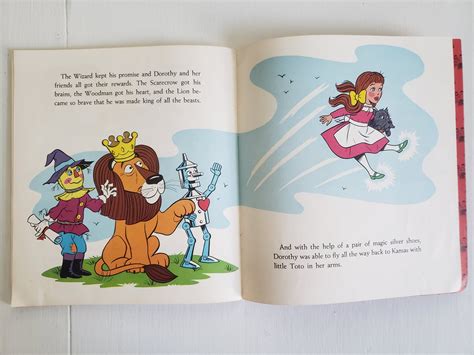 The Wizard Of Oz Book And Record Vintage 1950s Etsy