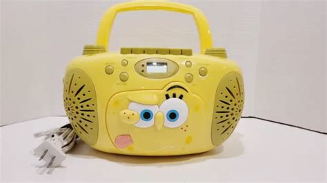Spongebob Squarepants Portable Boombox Radiocdcassette Player W