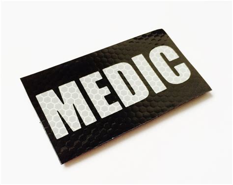 Garrison Reflective Combat Medic Patch With Velcro Brand Fasteners