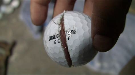 Cutting Open Golf Balls Youtube