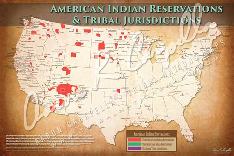 American Indian Reservations Map W Reservation Names 35