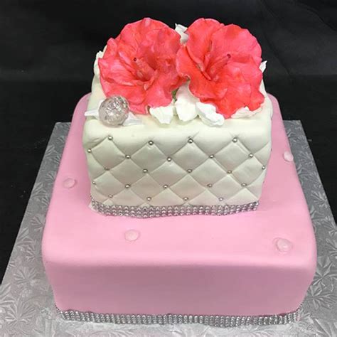 Elegant Sweet Sixteen Birthday Cake Gourmet Desserts Nj Local Bakery