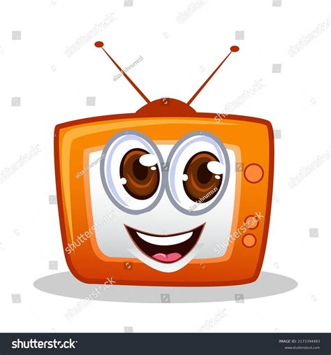 Television Mascot Cartoon Vector Stock Vector Royalty Free 2173394483