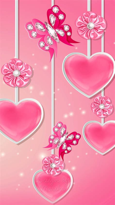 Girly Pink Hearts Wallpapers Top Free Girly Pink Hearts Backgrounds