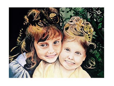 Two Sisters Painting By Larry L Headley Fine Art America