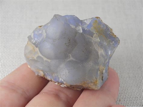 Raw Blue Chalcedony Mineral Specimen 185 Rough Natural Etsy