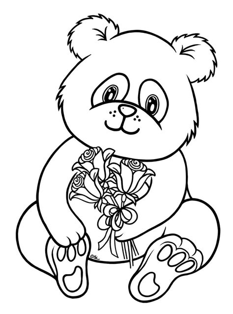 Baby Panda Coloring Pages For Kids Coloring Pages