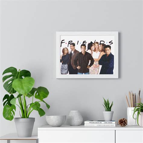 friends tv series premium framed horizontal poster wall art etsy