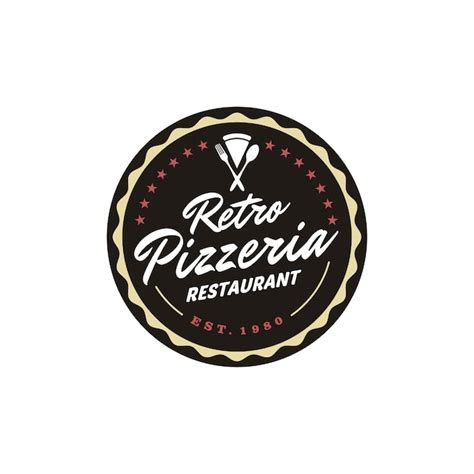 Premium Vector Vintage Retro Pizza Pizzeria Restaurant Label Emblem