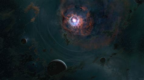 Fondos De Pantalla Arte Digital Galaxia Planeta Estrellas