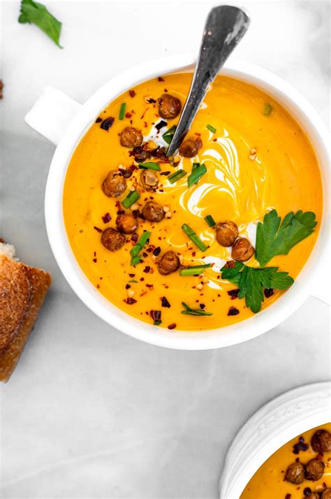 Vegan Roasted Butternut Squash Soup Eat With Clarity