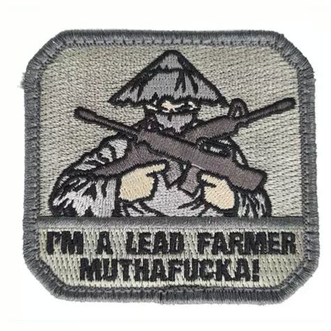 Mil Spec Monkey Tactical Patch With Velcro Lead Farmer