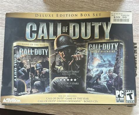 Call Of Duty Deluxe Edition Box Set For Pc Big Box 2000 Picclick