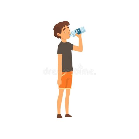 Boy Drinking Water Stock Illustrations 986 Boy Drinking Water Stock