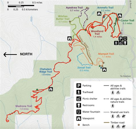 Chehalem Ridge Nature Park Map
