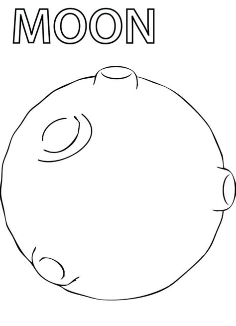 Simple Full Moon Coloring Page Free Printable Coloring Pages For Kids