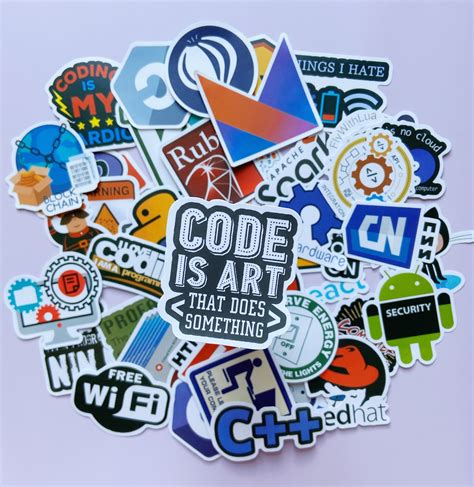 Programming Sticker Pack Coding Stickers Waterproof Etsy Uk