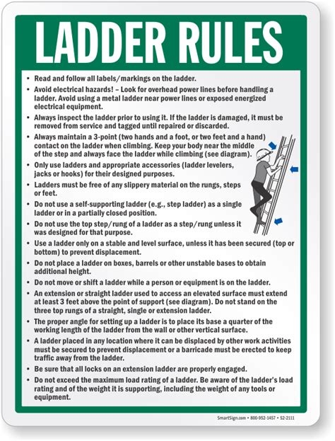 Ladder Safety Signs Ships Free From Mysafetysign