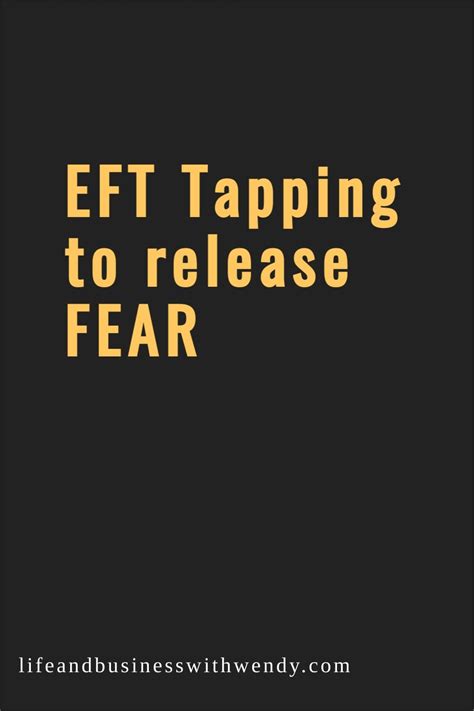 EFT Tapping to release FEAR in 2021 | Emotional freedom technique, Emotional freedom, Emotional ...