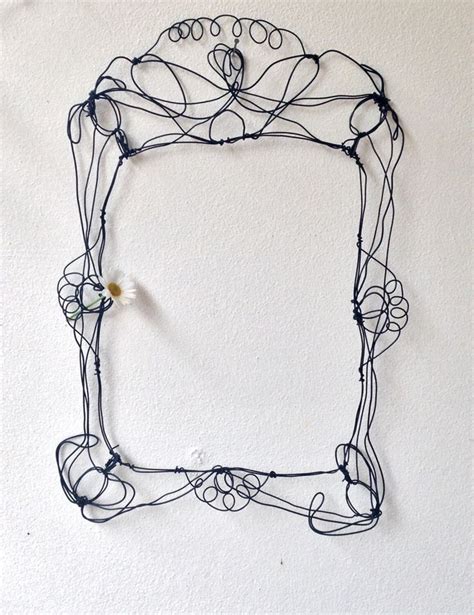 Wire Wall Frame Large Size Metal Lace Frame Wire Etsy Wire Wall Art
