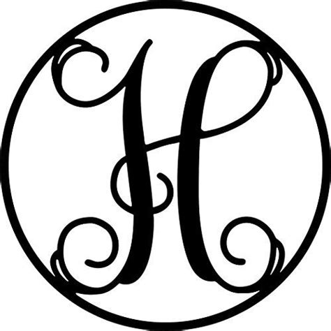 Ajd Designs 22cr H Monogram Letter Circle H Monogram Backgrounds