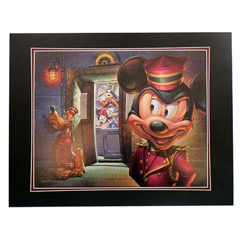 Disney Artist Print Greg Mccullough Hollywood Tower Hotel