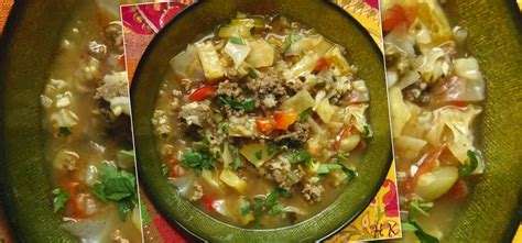 Popular hamburger soup with cabbage only in beta food recipes ideas. Beef and Cabbage Soup in a Tomatillo Broth | Postcards Magazine