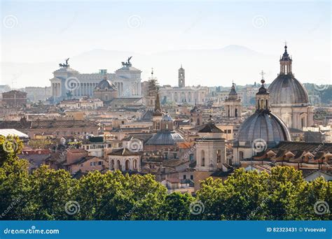 Vista Del Centro Antico Di Roma Sulla Collina Di Capitoline Immagine