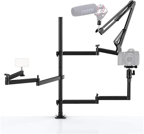 Pictron Live Broadcast Boom Arm Ulanzi Flexible Desk Mount Camera Arm