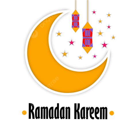 Gambar Bulan Sabit Islami Ramadhan Lantern Dengan Motif Bunga Ramadhan