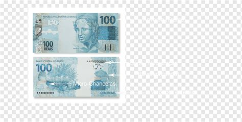 Banknote Brazilian Real Cédula De Cem Reais Plano Real Banknote