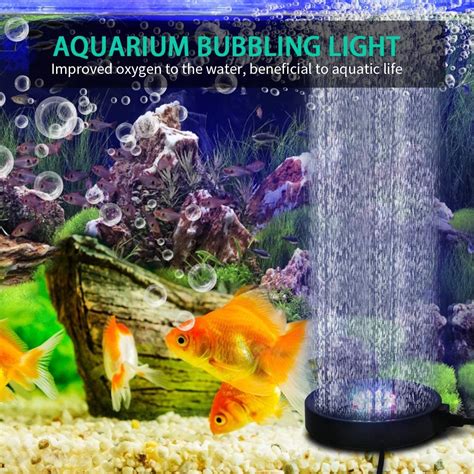 Number One Aquarium Bubble Light Led Fish Tank Bubbler Light Remote