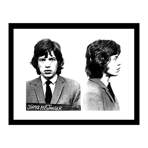 Mick Jagger 1967 Complete Mugshot Collage - Iconic Mugshots - Touch of