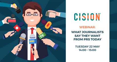 Cision Webinar To Reveal What Journalists Really Want From Prs Today