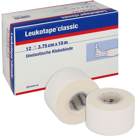 Leukotape Classic ️ 375 Cm X 10 M 12 Stück Weiß Pzn 00499749