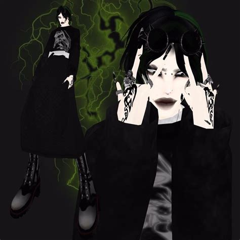 Pin By On ♡imvu In 2021 Cybergoth Grunge Aesthetic Character Outfits