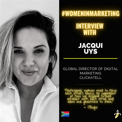 Women In Marketing Interview Jacqui Uys From Clickatell By