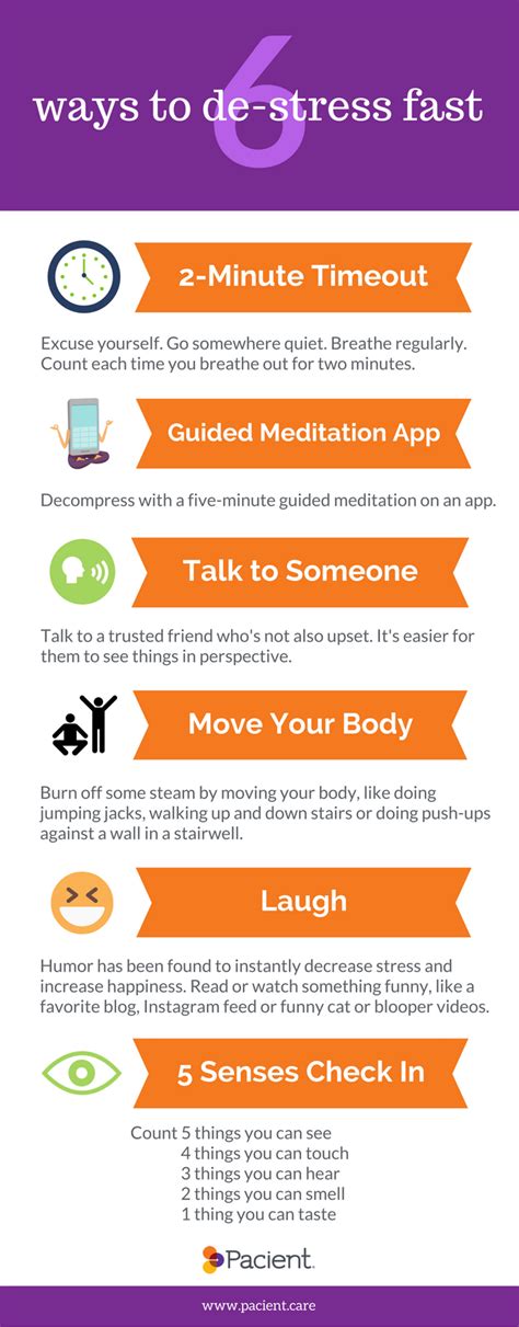 6 Ways To De Stress Fast At Work Stress Ways To Reduce Stress