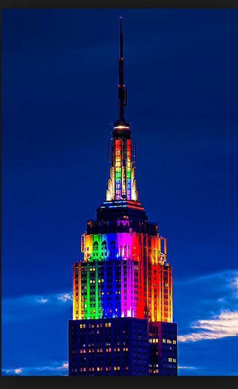 Amazingempire State Building All Lit Up For Pride Love Nyc ️ Empire State Building Empire