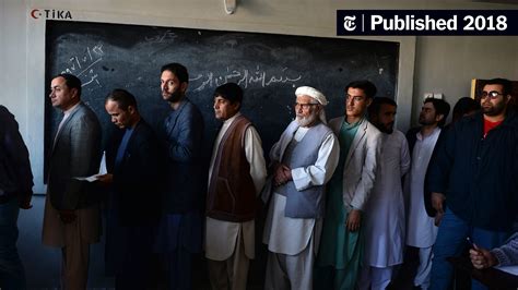 Afghanistan Votes For Parliament Under Shadow Of Taliban Violence The New York Times