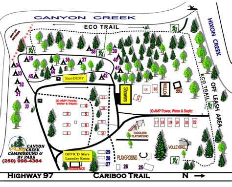 Canyon Point Campground Map