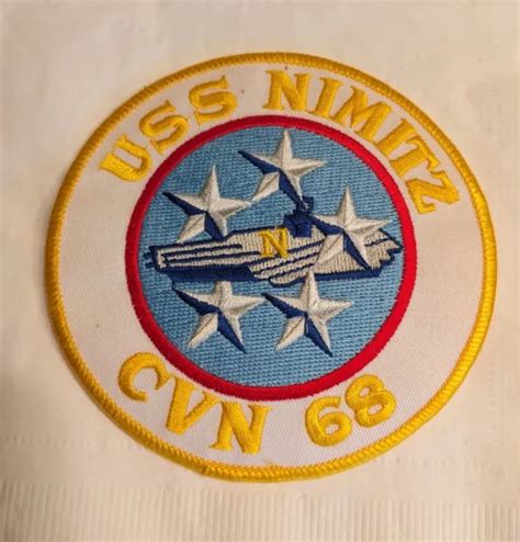 Military Usn Uss Nimitz Cvn 68 Patch Us Navy 747 1299 Picclick