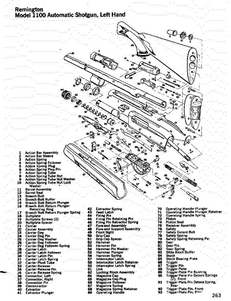 Remington 1100 Parts Schematic