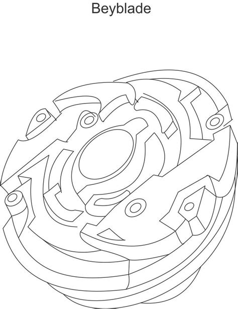 Beyblade Coloring Page For Kids