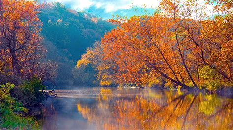 1920x1080px Free Download Hd Wallpaper Lake In Autumn Photo Hd