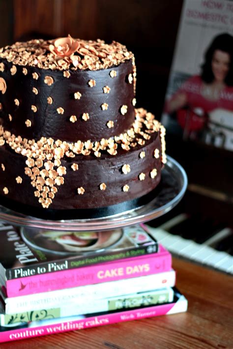 70th birthday cake for my dad! eat pray bake: Day 18 - Chocolate Blossom Cake & Fancy ...