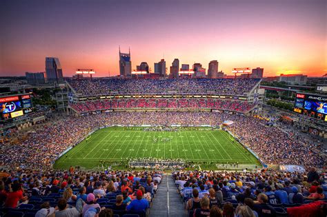 Lp Field And Nashville At Sunset Photograph By Malcolm Macgregor Fine