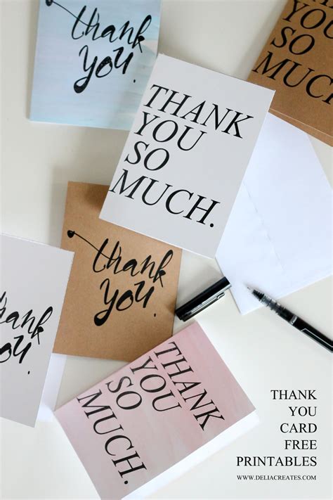 Unique thank you cards from independent artists. Free Printable Thank You Cards