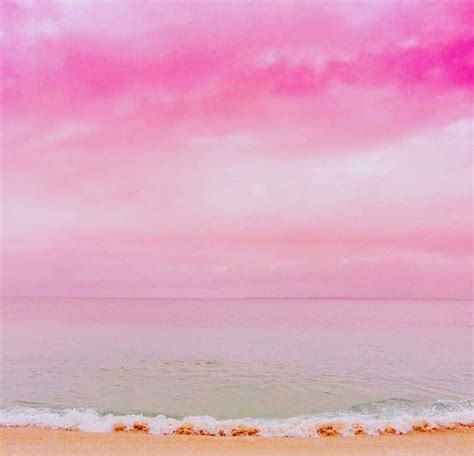 Pink Sands Beach Bonito Landscape Ocean Pink Skies Sea Water Hd