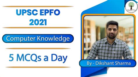 Upsc Epfo Computer Mcqs A Day Dikshant Sharma Youtube